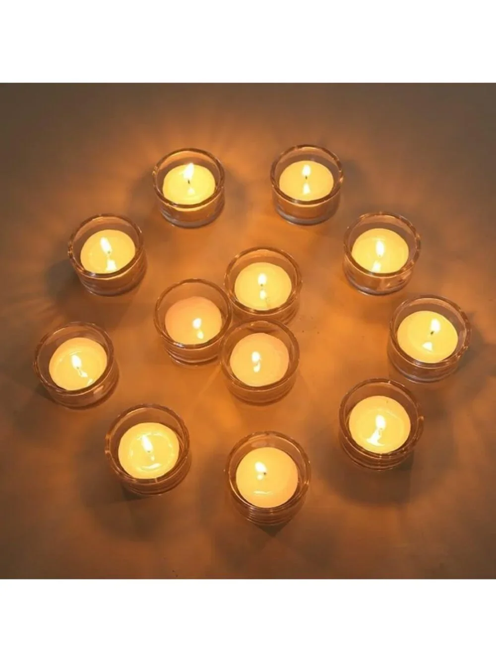 30 PCS Clear Glass Tealight Candle Holders for Weddings & Parties, 1.5